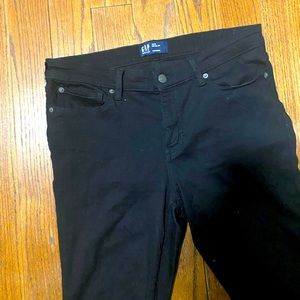Womens black jeans gap regular
